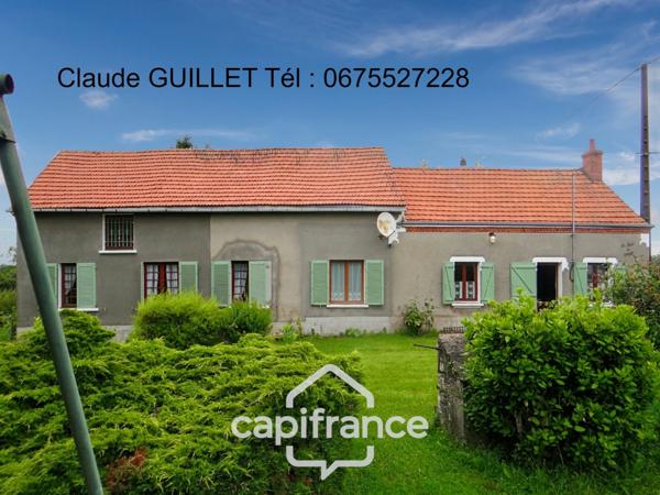 maison à vendre 4 pièces SAINT SATURNIN (18) sur terrain de 2570 m2