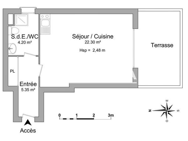 Location Studio 31.06 m² - 41/41 BIS AVENUE CARNOT Sartrouville 78500