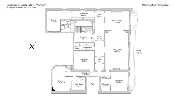 Appartement Paris 17e - COURCELLES / PEREIRE