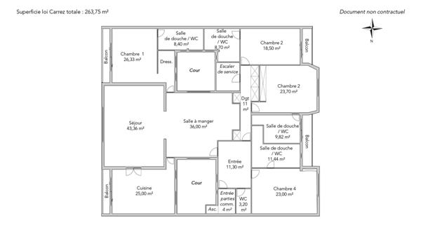 Appartement Paris 7e - CHAMP DE MARS