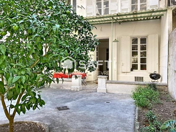 T3 EN RDJ FERMÉ AVEC TERRASSE, COUR ET BÂTI EN FOND DE COUR