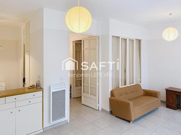 T3 EN RDJ FERMÉ AVEC TERRASSE, COUR ET BÂTI EN FOND DE COUR