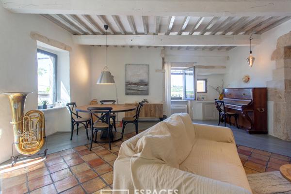 Maison de village ouverte sur la nature