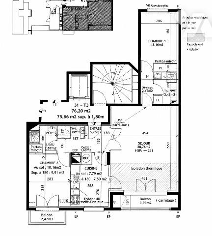 TOURS – PRÉBENDES
Appartement 3 pièces avec ascenseur, balcon Sud et stationnement privatif.