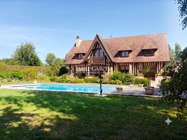 Normandie  - Proche Cabourg - Maison à vendre - 4 chambres -Jardin - Piscine