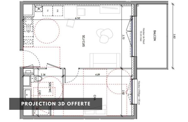 Appartement à vendre 2 pièces 41 m² Clermont-Ferrand