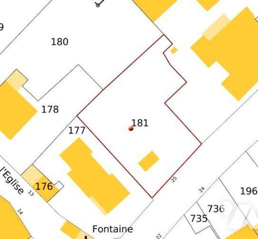 TERRAIN A BATIR DE 830 M² - BRANNE