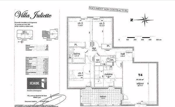 Appartement - 87 m² - 3 chambres