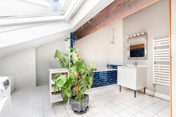Appartement de charme à l’esprit contemporain au dernier étage
