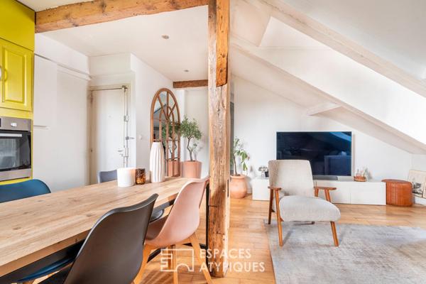 Appartement de charme à l’esprit contemporain au dernier étage