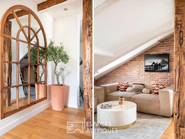 Appartement de charme à l’esprit contemporain au dernier étage