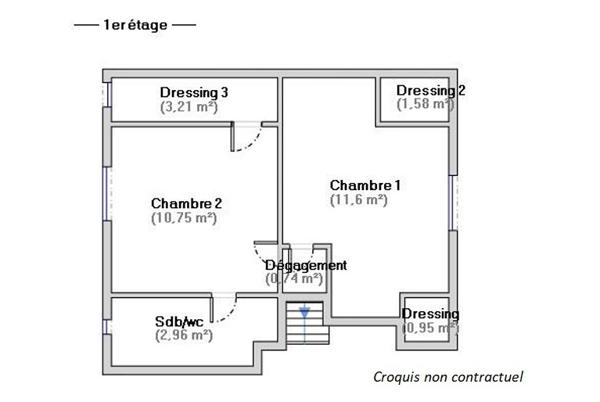 Maison 4 pièces - 65 m²