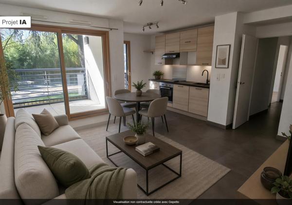 Bel appartement T3 de 54,40 m² dans une résidence de standing construite en 2017