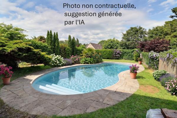 MAISON 4 CHAMBRES avec SOUS-SOL TOTAL et TRES BEAU JARDIN