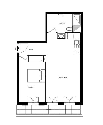 Vente Appartement 2 pièces 49 m2 à Compiègne