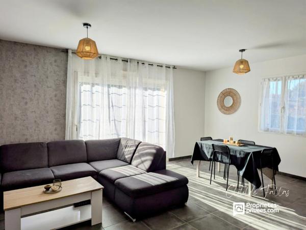 Maison récente plain-pied  3 chambres avec jardin clôturé et piscinable