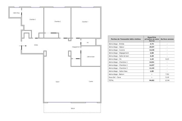 Location appartement 4 pièces 95 m² Annecy