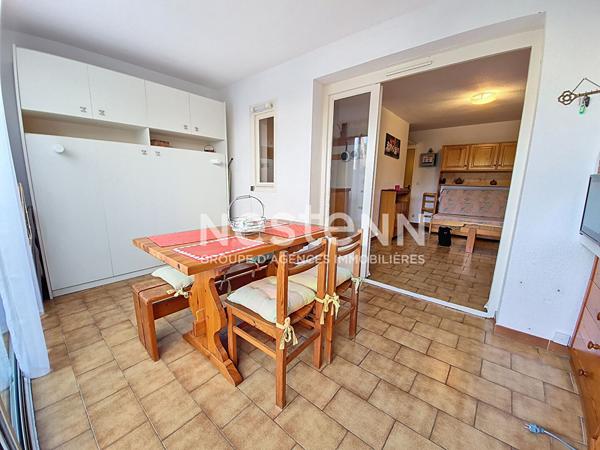 À 400 m de la plage - Studio avec loggia, terrasse, piscine et parking