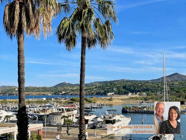 ARGELES SUR MER (66) Appartement T2 cabine avec vue sur le port et la mer