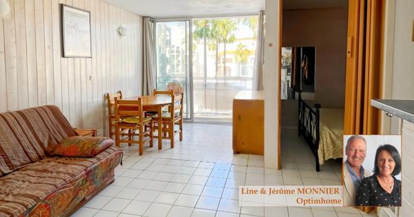 ARGELES SUR MER (66) Appartement T2 cabine avec vue sur le port et la mer