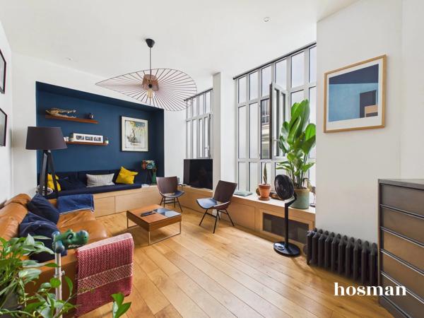 Superbe appartement esprit loft - 3 pièces 80m² - Calme absolu sur cour pavée - Belle hauteur sous plafond - Paris 75010