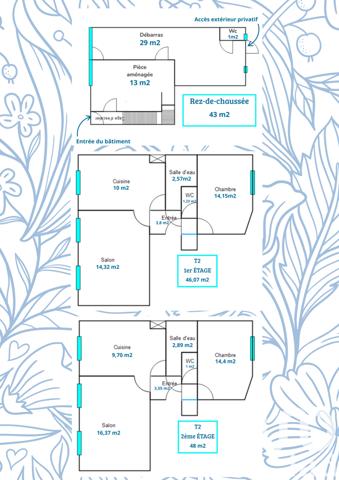 Immeuble à vendre 110 m² Aubin