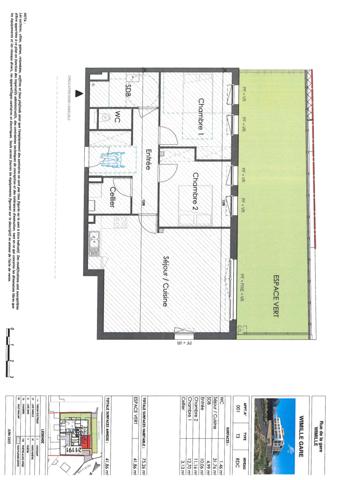 Appartement 3 pièce(s) 2 chambre(s) 75.26 m²