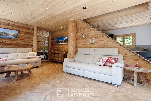 Elégant chalet et son écrin boisé aux portes de Genève