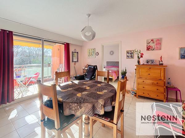 Grand T2 de 47 m² avec terrasse plein Sud, parking et cave
