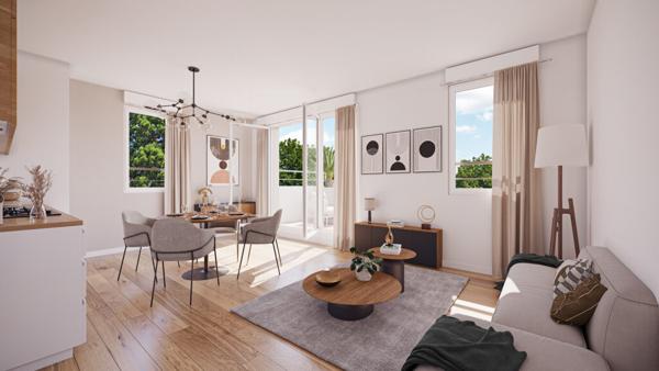 Appartement  3 pièces avec terrasse
