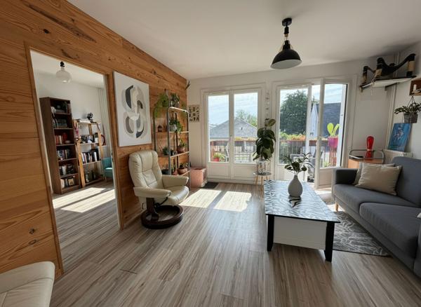 Nantes Bourgeonnière T3 lumineux 59 m² sans travaux, cave + parking sous-sol