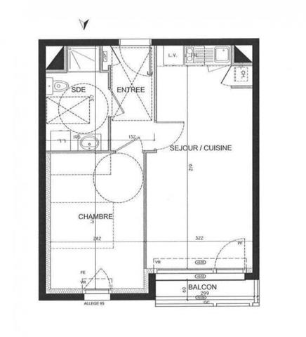 Appartement 2 pièces - 44300 Nantes