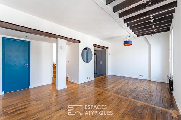 Duplex de charme sous les combles proche Île Saint-Germain
