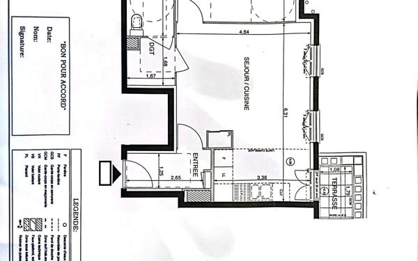 Appartement à vendre    2 pièces • 49,64 m2 Villiers-sur-Marne