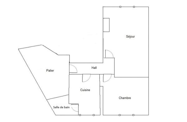 Appartement 2 pièces - 53 m² Exclusivité efficity