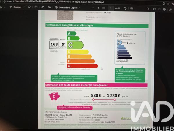 Appartement à vendre 3 pièces 64 m² Saint-Genix-les-Villages