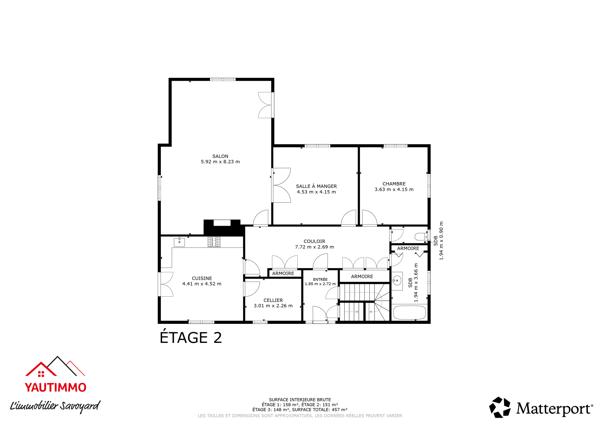 CRANVES-SALES – Maison 243 m² – Terrain 860 m² – 5 chambres – Possibilité 2 appartements – Grand garage