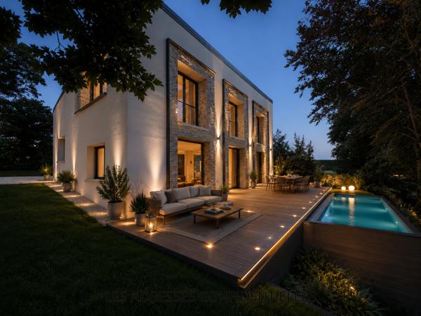 Tassin L'Aigas - Elégante maison contemporaine de 176 m² sur terrain arboré de 1 442 m²