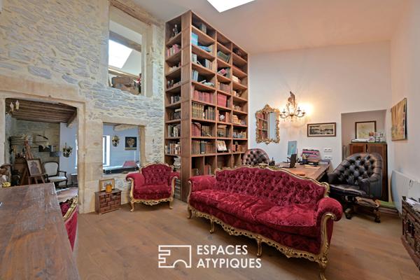 Esprit loft dans un ancien chai avec jardin et piscine à 20 min d’Uzès