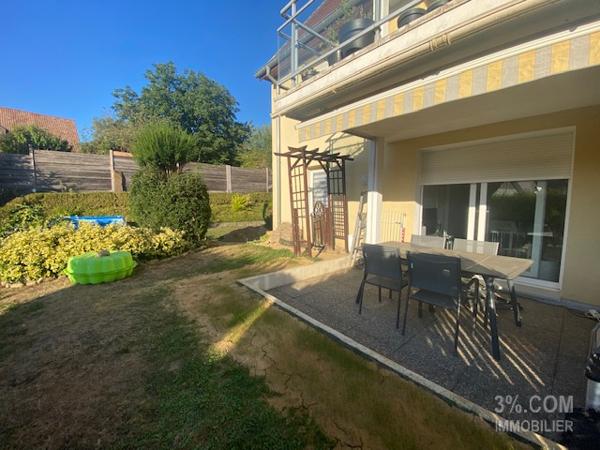 3%.COM Très beau F4 en rez de jardin - 3 terrasses - jardin 3,40 ARES, BERSTETT. Berstett (67370)