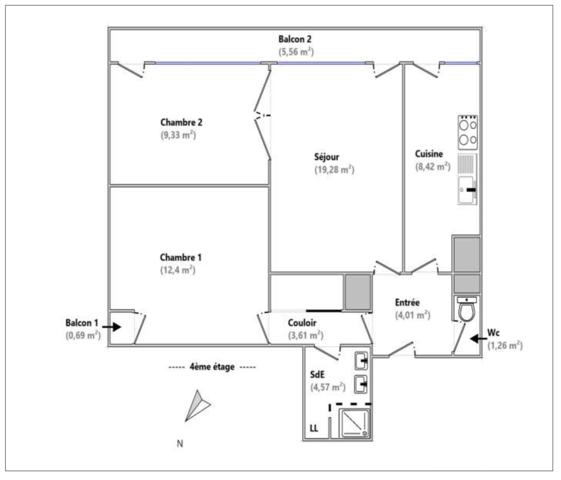 Appartement à vendre 3 pièces 62,88 m² Boussy-Saint-Antoine