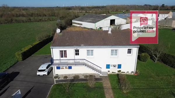 CHARMANTE MAISON   5 pièce(s) 105 m2 sur terrain  1100 m2 clôturé et plat
