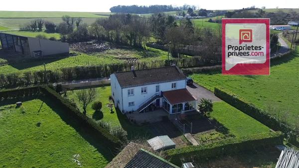 CHARMANTE MAISON   5 pièce(s) 105 m2 sur terrain  1100 m2 clôturé et plat