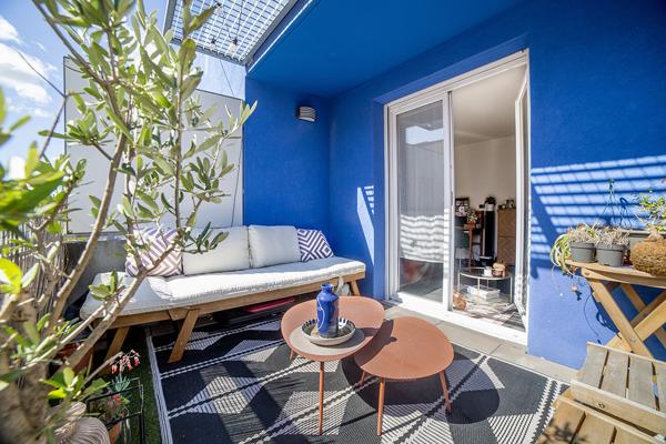 34000 MONTPELLIER – QUARTIER RÉSIDENTIEL PROCHE CITÉ MION – STUDIO VENDU LOUÉ – 26.16 m² AVEC TERRASSE ET VUE