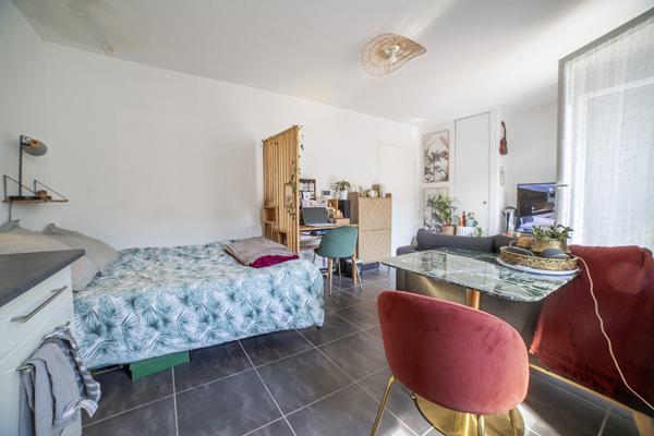 34000 MONTPELLIER – QUARTIER RÉSIDENTIEL PROCHE CITÉ MION – STUDIO VENDU LOUÉ – 26.16 m² AVEC TERRASSE ET VUE