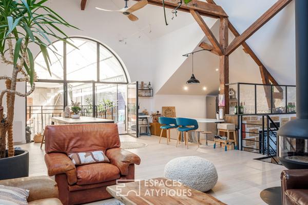 Loft d’exception sous les toits avec terrasse et garage