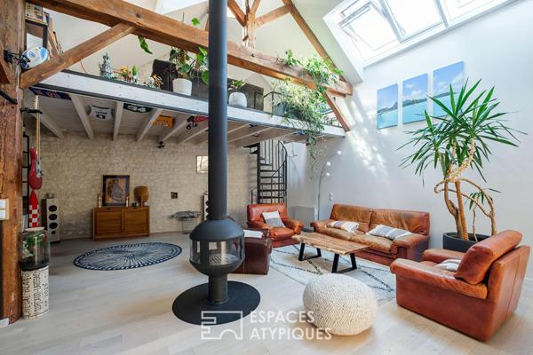 Loft d’exception sous les toits avec terrasse et garage