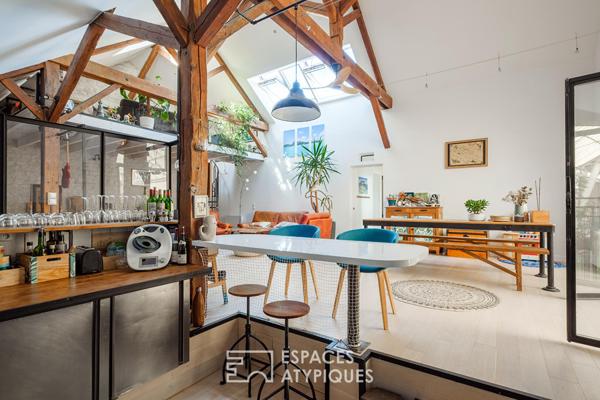 Loft d’exception sous les toits avec terrasse et garage