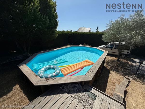 Maison 114 m² - 4 chambres avec piscine, sous-sol complet et grand terrain au calme - Longuenée en Anjou