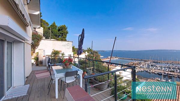 ISTRES, Les Heures Claires, Vue panoramique, Maison plain-pied type 59m² + studio indépendant de 16m², garage, terrasses, jardin et cave